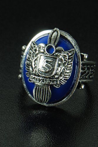 L- V BOCAI S925 Silver Vampire Diaries Lapis Lazuli Men's Ring – Wide, Customizable Letters